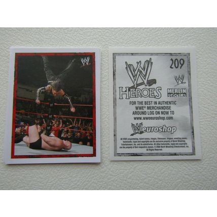 Topps - Merlin 2008 WWE Heroes Wresting Stickers 1-216 & P1-P15 Variants (EB2)