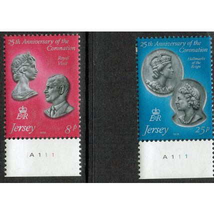 Jersey 1978 25th Anniversary of Coronation set 2v SG195-196 UM