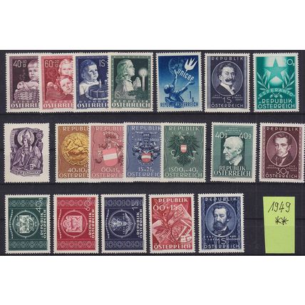 ÖSTERREICH AUSTRIA [1949] Jahrgang ( **/mnh )