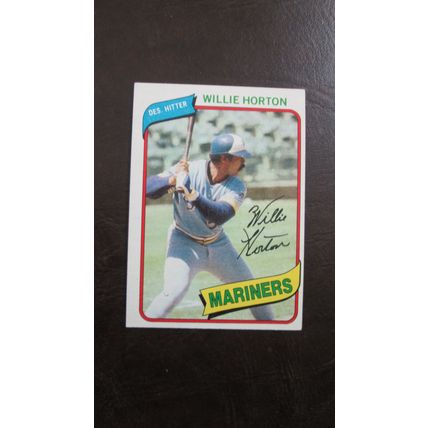 1980 Topps Willie Horton Seattle Mariners Card #532