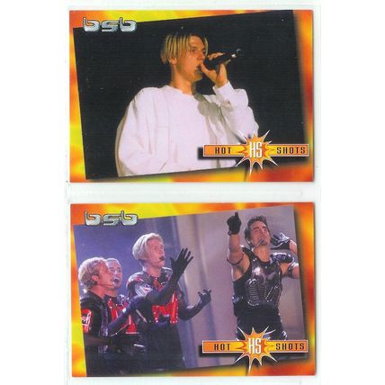 BSB Backstreet Boys 2x Hot Shots Trading Cards