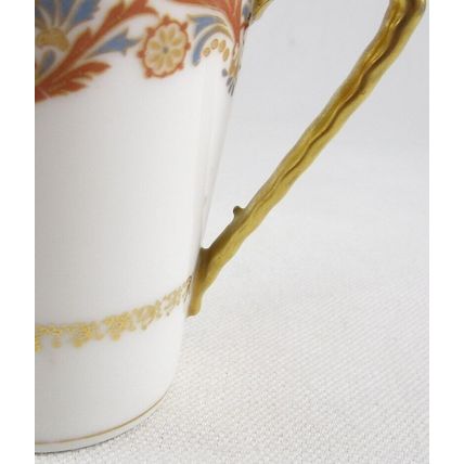 Limoges France Coronet Porcelain Demitasse Cup, Heavy Gold Trim