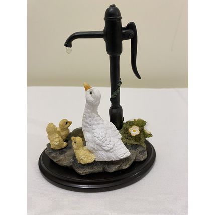 Vintage The Last Drop Grant Palmer Goose & Chicks Scene Country Artist Figurine