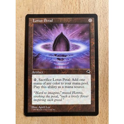 Magic the Gathering MTG CCG: Tempest - Lotus Petal (A) 1997 WotC