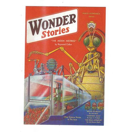 AMERICAN COMIC FRONT ARWORK WONDER STORIES PUBL IN UK CARD NO 10020348