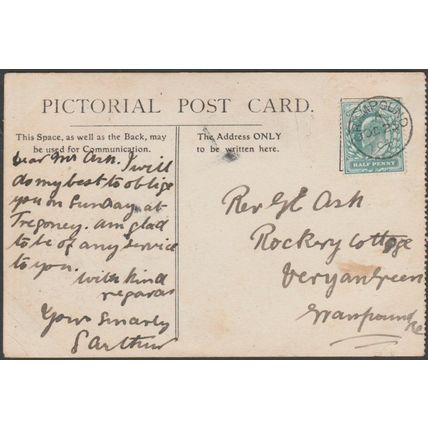 Assize Courts & Mayoralty, Bodmin, Cornwall, 1904 - Postcard