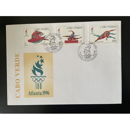 Cabo Verde 1996 Mi. 711 - 713 FDC Olympic Games Jeux Olympiques Atlanta Sport
