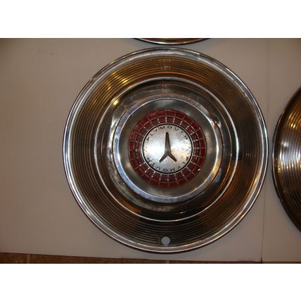 1964 PLYMOUTH HUBCAPS OEM 14" SET OF 4 B BODY FURY BELVEDERE SAVOY