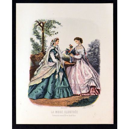 LA MODE ILLUSTREE FASHION PLATE 1940s Sidney Z. Lucas Anaïs Toudouze ETCHING #12