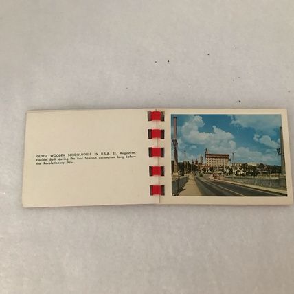 Vintage Mini Travel Photo Booklet St. Augustine Florida 1960