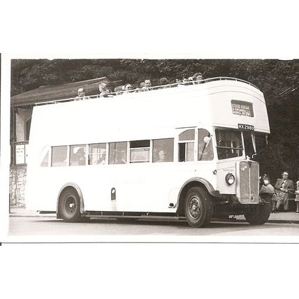 Black & White Photo of Westcliff-on-Sea Motor Services Ltd - HX 2980 ex Dmnstr.