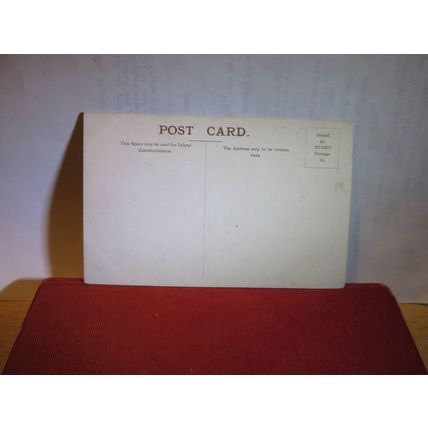 'STILL EVENTIDE', STAG & HIND unused antique postcard animals =