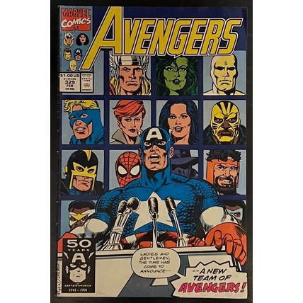 Avengers #329 1991 Marvel Comics Zayix Comics