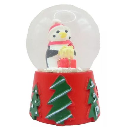 Miniature Penguin Snowglobe 6 CM Christmas Festive Decoration Gift Christ Love