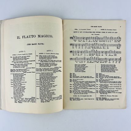 Grand Opera Librettos Collection Il Flauto Magico Mozart Songbook