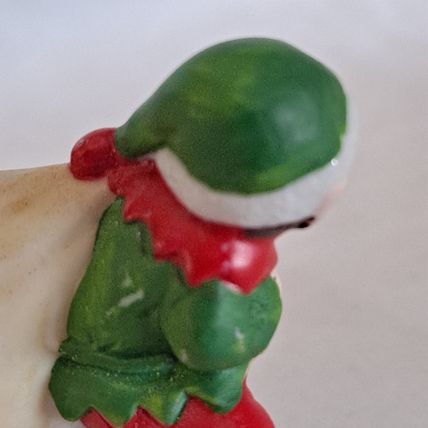 Vintage Freelance Inc ELF & Toy Bag 2" FIGURINE Christmas Gifts