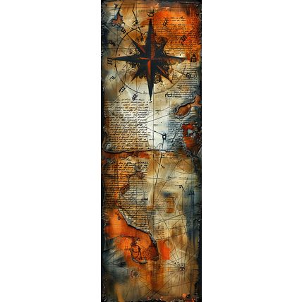 Old Paper Nautical Bookmarks For Readers