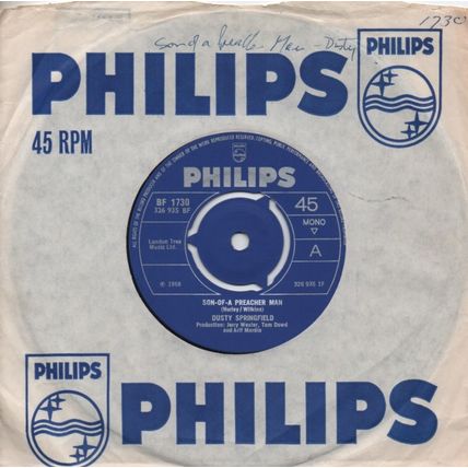 Dusty Springfield - Son of a preacher man 1968 7" single vinyl record BF1730