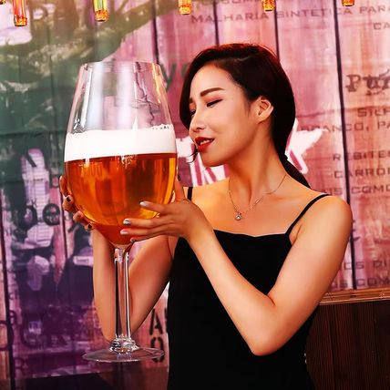 YUANXIN Worlds Largest Giant Wine Glass Huge Stemware Creative Oversized Goblet