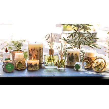 Rosy Rings Botanical Reed Diffuser Forest 13 Ounces - Lasts 6-12 Months, Aromath