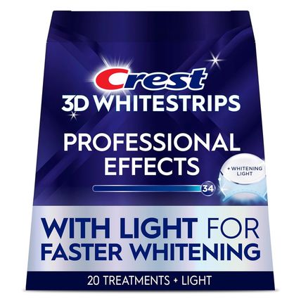Crest 3D Whitestrips, Radiant Express with LED Accelerator Light, Teeth Whitenin