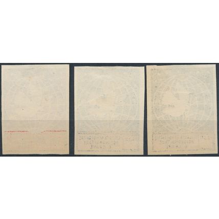 Int Women's Congress: 3 Values - Albania 1946 - NM H - MiNr 392B & 394/5B