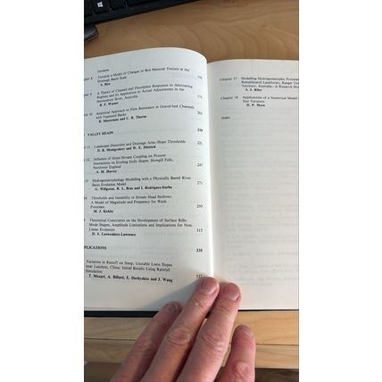 Process models and theoretical geomorphology, edited by M.J. Kirkby, 1994 signed