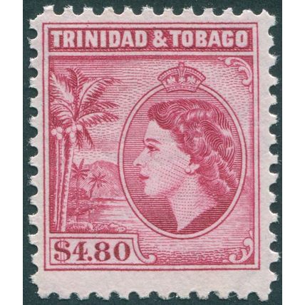 Trinidad & Tobago 1955 $4.80 cerise Perf 11½ SG278a MNH
