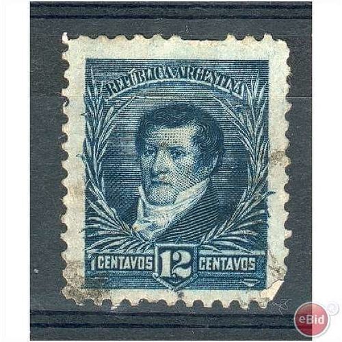 Argentina stamps SG148 - 1892 - 12c Belgrano - used
