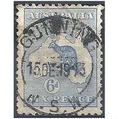 Australia 1913 SG9 6d Ultramarine Fine.Used.