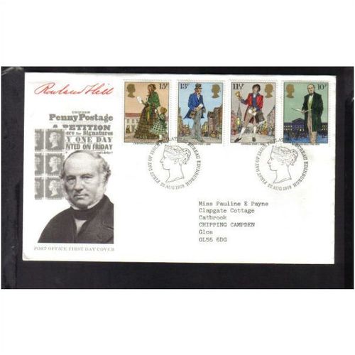 1979 SIR ROWLAND HILL FDC "BUREAU" GLOS