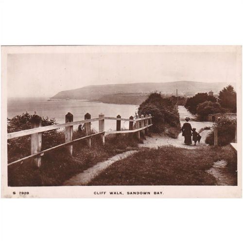 Cliff Walk, Sandown Bay Isle of Wight Postcard (IOW6215)