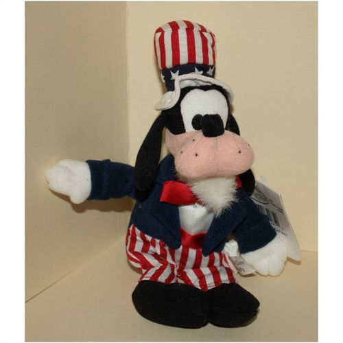 Disney Store Uncle Sam Goofy Bean Bag with Tags