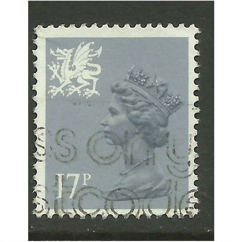 Wales GB 1986 17p Grey Blue Machin Type 2 SG W44Ea.(R658 )