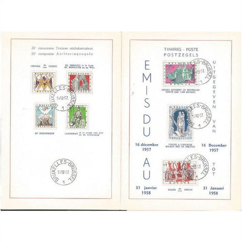 Mi 1084/90 (FDS): Campaign Against Tuberculosis: Belgian Legends.