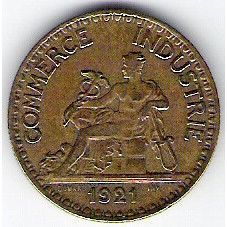 FRANCE 2 FRANCS 1921