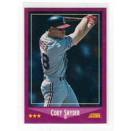 1988 Score Cory Snyder baseball card #92 – Indians