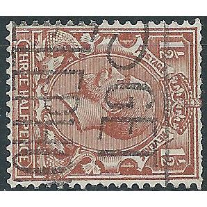 1924 SG420a 1 1/2d Red-Brown Wmk Block Cypher Sideways Good Used..