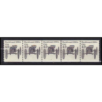 2124 4.9c Buckboard Very Fine MNH Dry Gum PNC 4/5 X0250