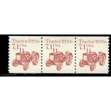 2127 7.1c Tractor Fine MNH Dry Gum PNC 1/3 R0556