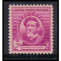 886 3c Augustus Saint-Gaudens Fine MNH KA3885