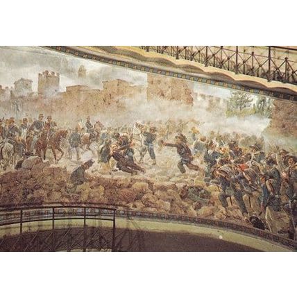 Taking Of Pia Porte Battle Of San Martino Napoleon Painting Postcard