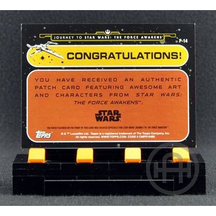 Topps Star Wars Journey The Force Awakens – Patch – #P14 Chewbacca