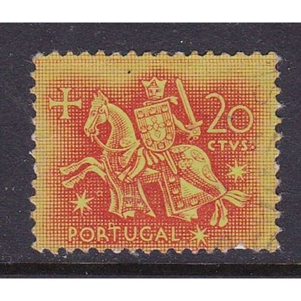 PORTUGAL 1953 20c KNIGHT VALUE USED SG1081 #1