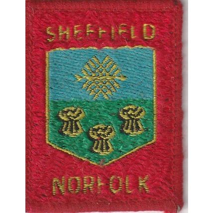 Scout Badge UK - Sheffield Norfolk - White Back - Used (BY234)