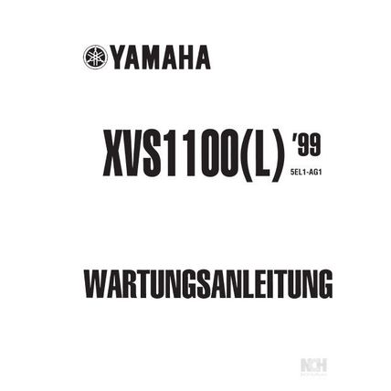YAMAHA XVS1100(L) WARTUNGSANLEITUNG MOTORRAD 356 SEITE DEUTSCH
