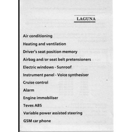 Renault Laguna Diag 3 Manual 1996 DIAG3 7711191674 PDF