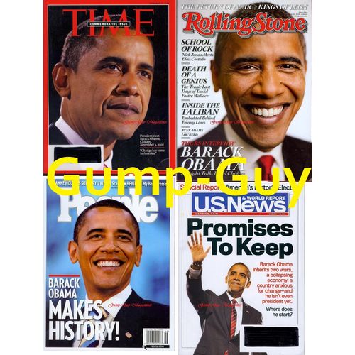 Barack Obama Magazine Lot unique cover History Pix great 4 historical research