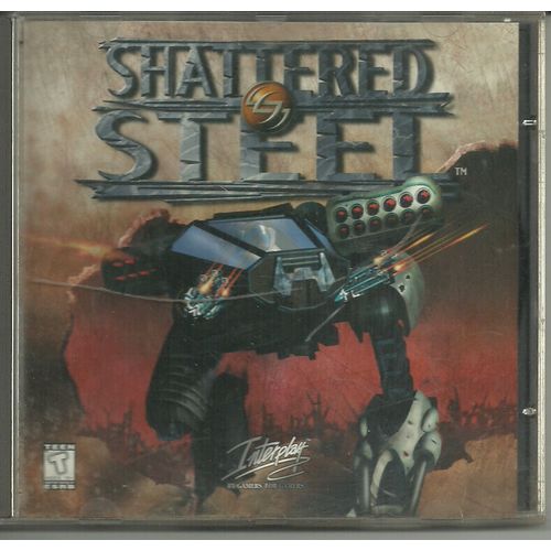 Vintage (1996) PC software Shattered Steel Game CD Windows 95 DOS Used Interplay