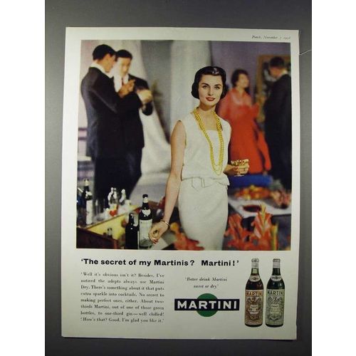 1958 Martini & Rossi Vermouth Ad